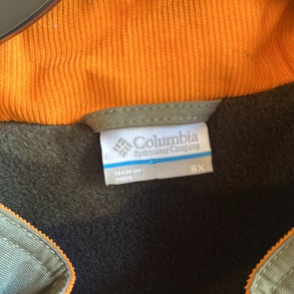 NWT $180 Columbia Loma Vista ll Jacket Size 6X Khaki/Green Camo Orange Collar - Picture 3 of 10